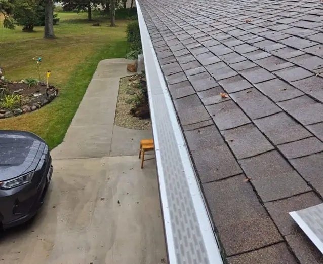 Professional gutter guard installation by GutterForge crew